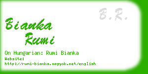 bianka rumi business card